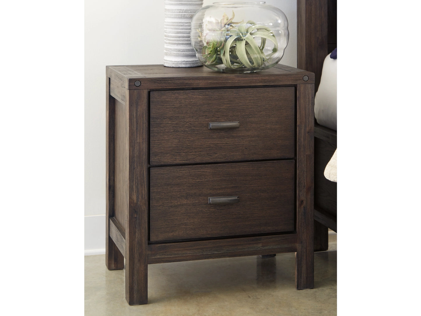 Dellbeck Two Drawer Night Stand