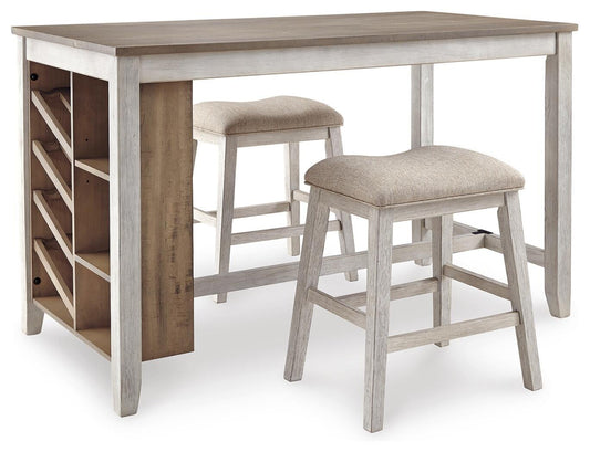 Ashley Express - Skempton Counter Height Dining Table and 2 Barstools