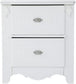 Exquisite White Youth Nightstand