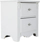Exquisite White Youth Nightstand
