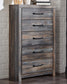 Drystan Queen/Full Bookcase Headboard Bed with Mirrored Dresser, Chest and Nightstand