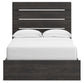 Hollivern Full Panel Bed with Storage with Mirrored Dresser and Nightstand
