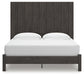 Fraluna King Panel Bed with Mirrored Dresser
