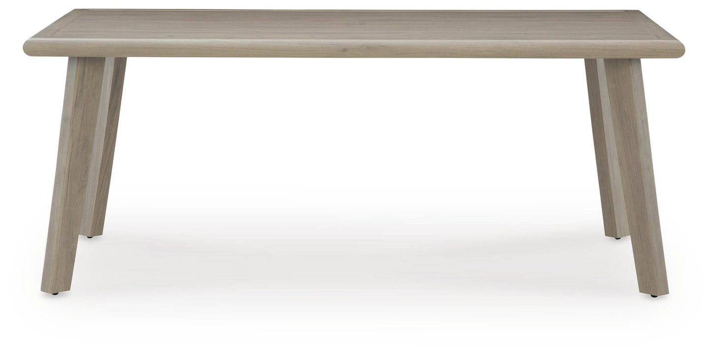 Cliff Trails RECT Dining Table w/UMB OPT
