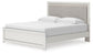 Zuraleus King Upholstered Panel Platform Bed