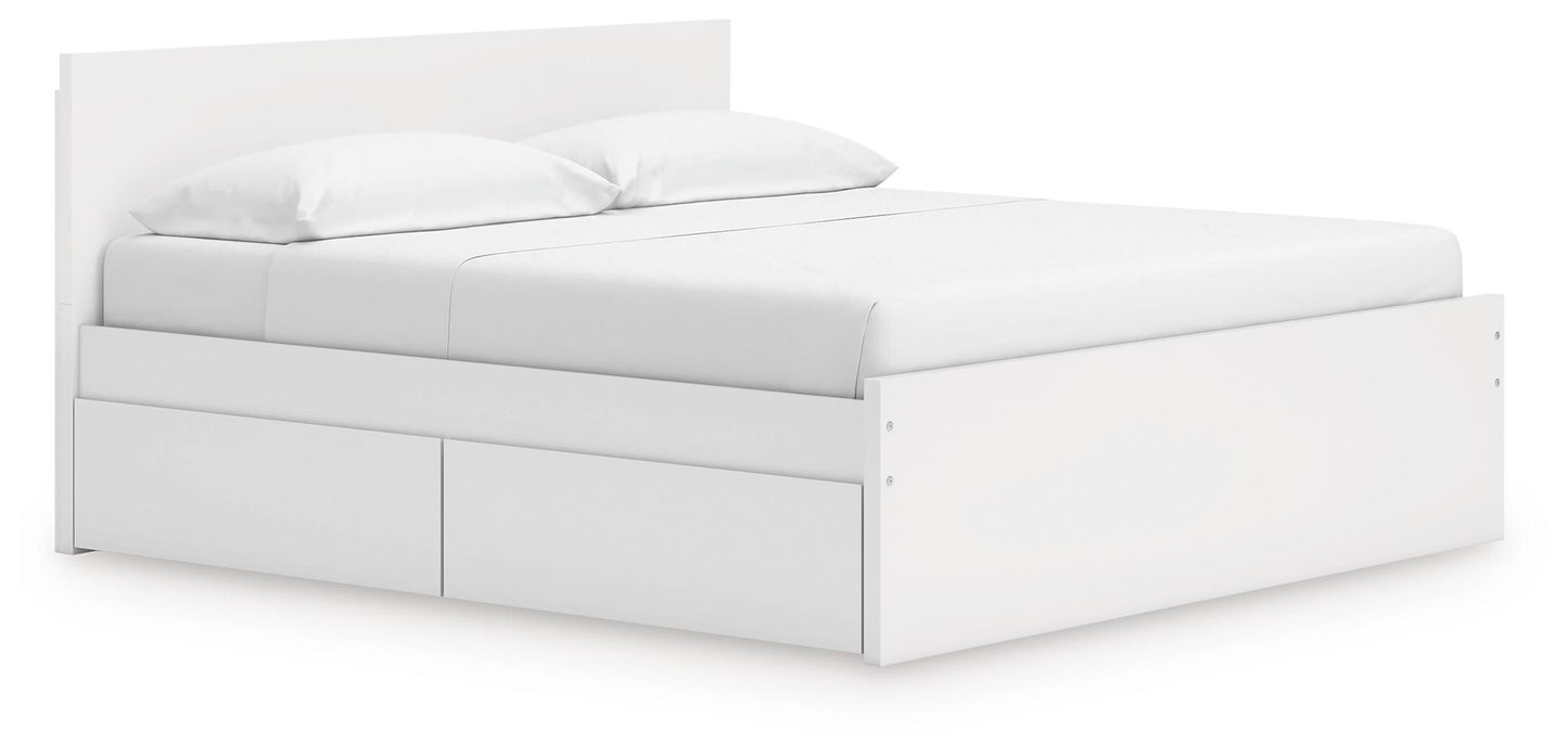 Ashley Express - Onita King Panel Platform Bed with 2 Side Storage