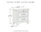 Kanwyn King Panel Bed with Storage with Mirrored Dresser, Chest and Nightstand