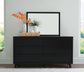 Danziar Queen Panel Bed, Dresser, Mirror, Chest and Nightstand