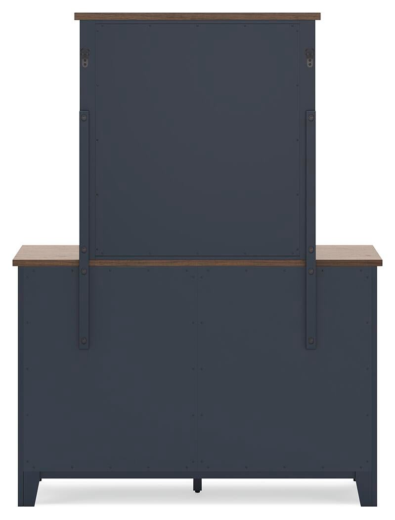 Landocken Twin Panel Headboard, Dresser and Mirror