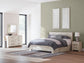 Lawroy King Panel Bed with Storage, Dresser, Mirror and Nightstand