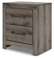 Graystorm Full Panel Bed with Storage, Dresser, Mirror and Nightstand