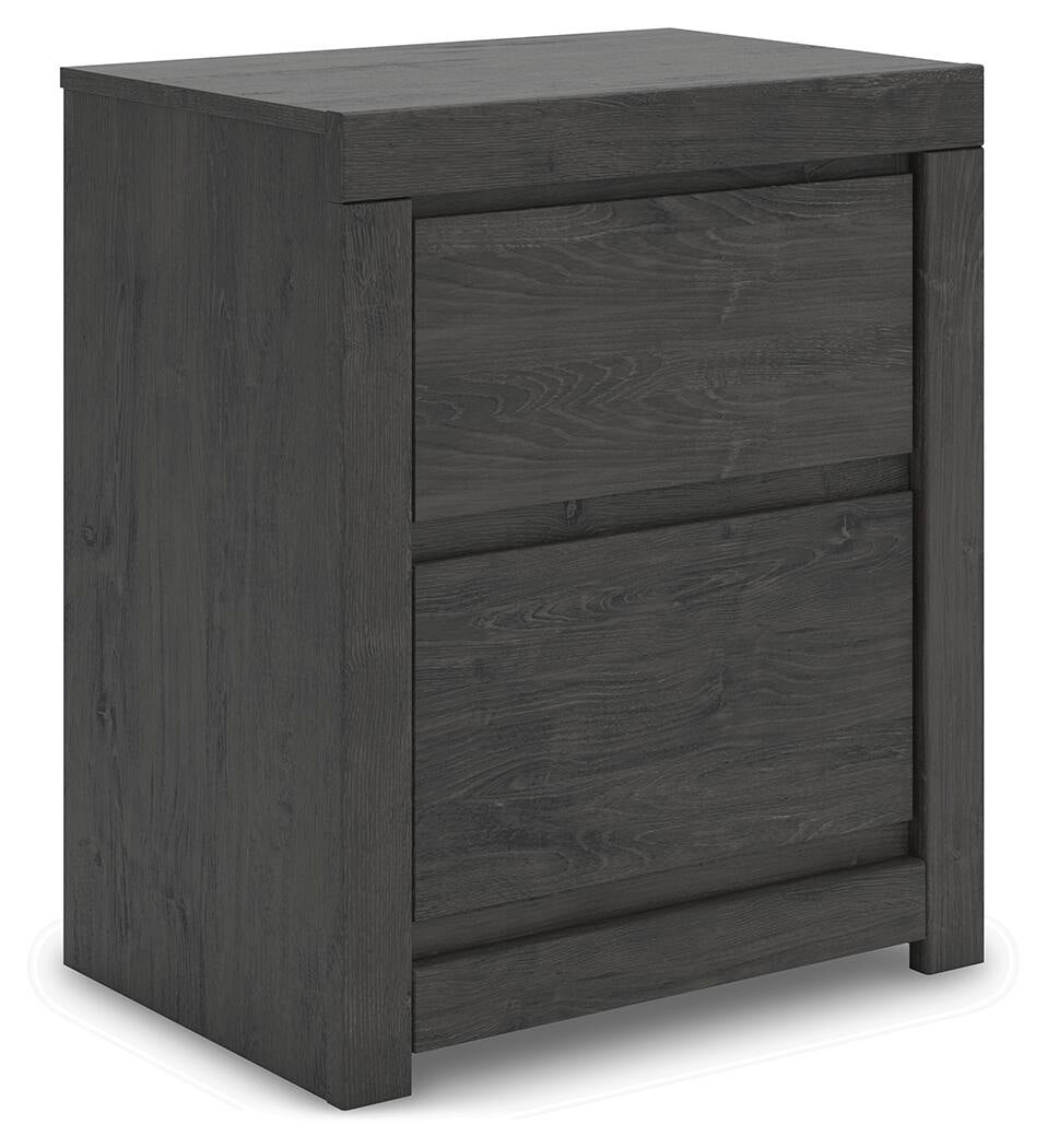 Fraluna King Panel Bed, Dresser, Mirror, Chest and Nightstand