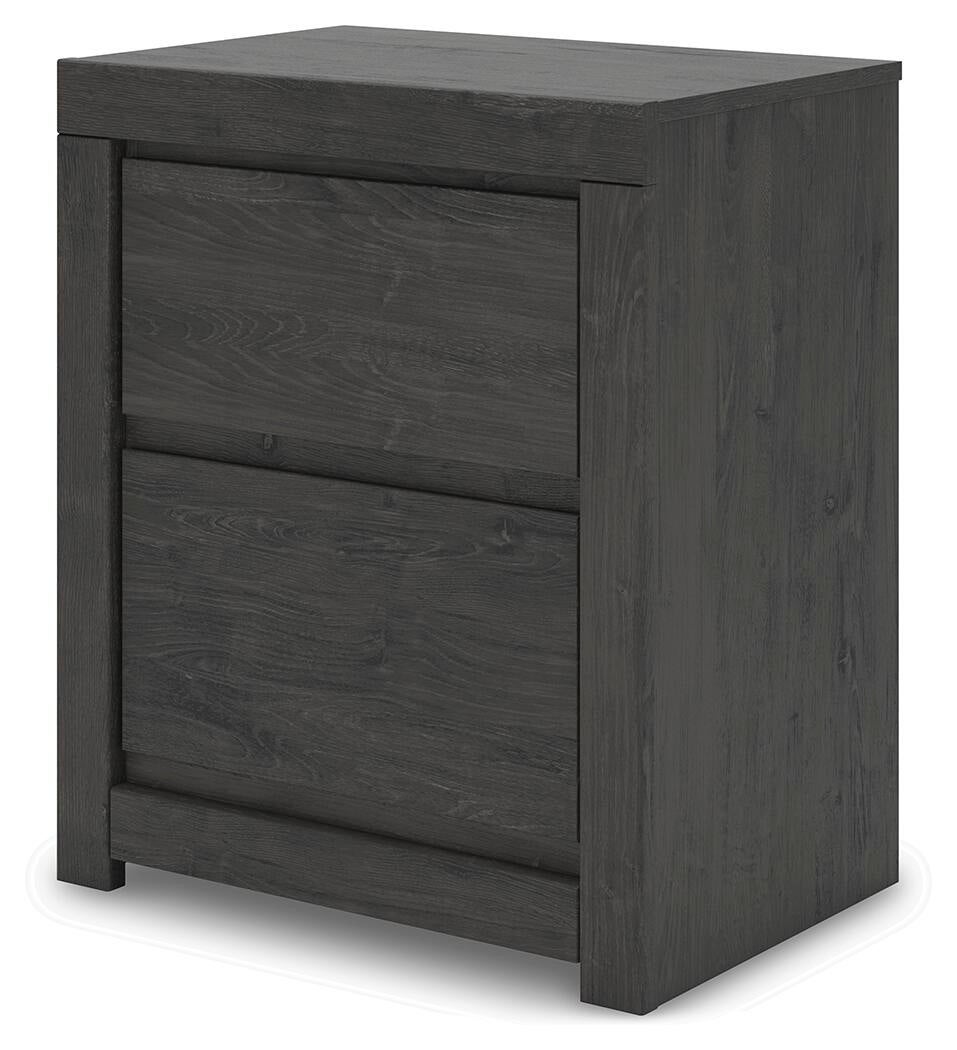 Fraluna Queen Panel Storage Bed, Dresser, Mirror and Nightstand