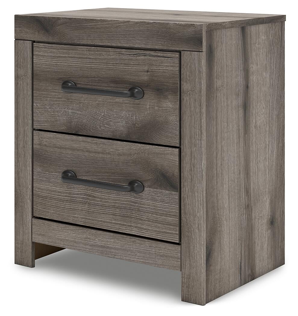 Graystorm Queen Panel Bed, Dresser, Mirror, Chest and Nightstand