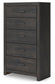 Hollivern Twin Panel Bed with Storage, Dresser, Mirror, Chest and Nightstand