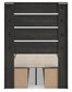 Hollivern Twin Panel Bed with Storage, Dresser, Mirror, Chest and Nightstand