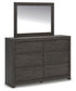 Fraluna King Panel Storage Bed, Dresser, Mirror, Chest and Nightstand