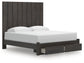 Fraluna King Panel Storage Bed, Dresser, Mirror, Chest and Nightstand