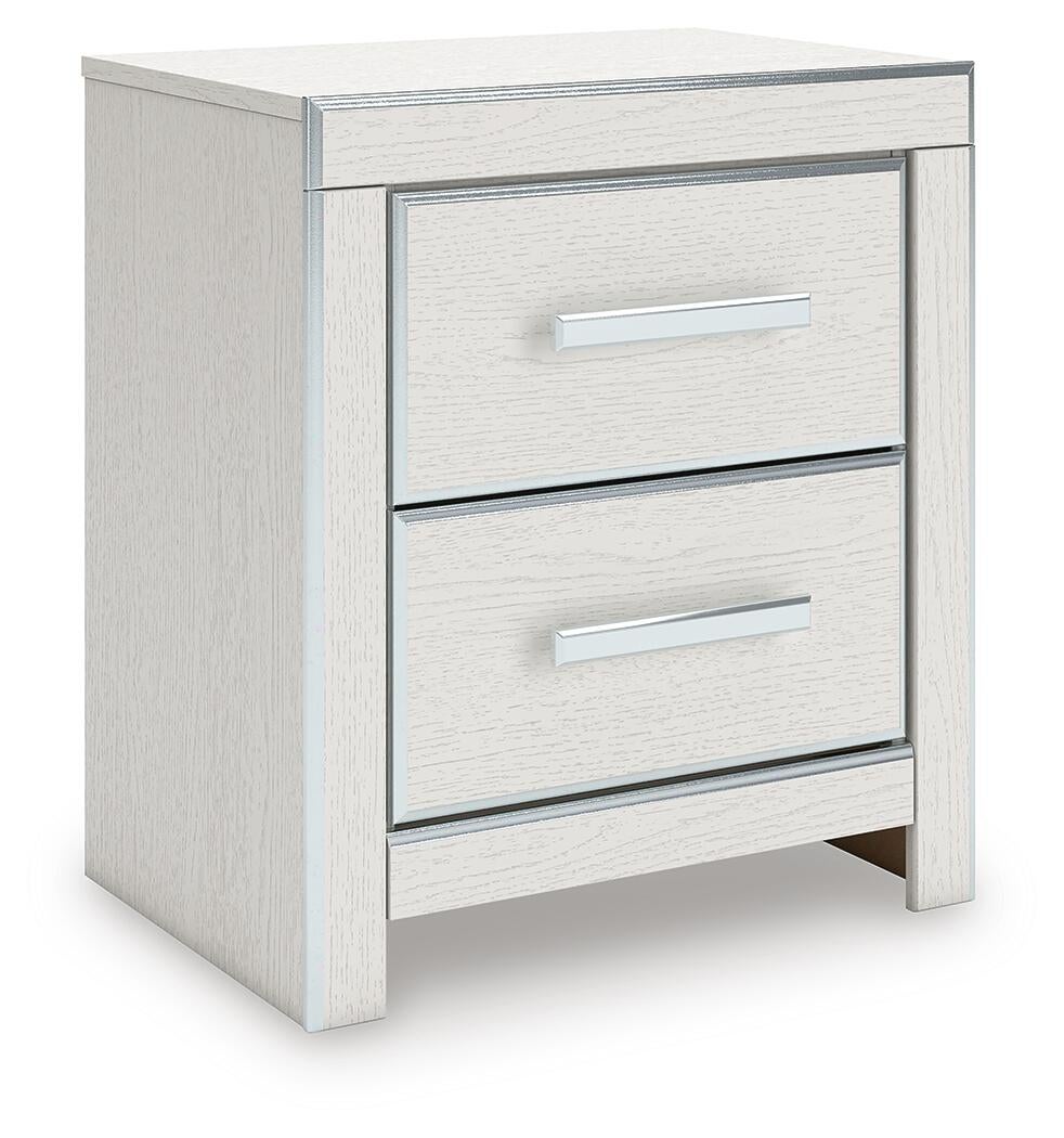 Zuraleus Queen Upholstered Panel Platform Storage Bed, Dresser, Mirror and Nightstand