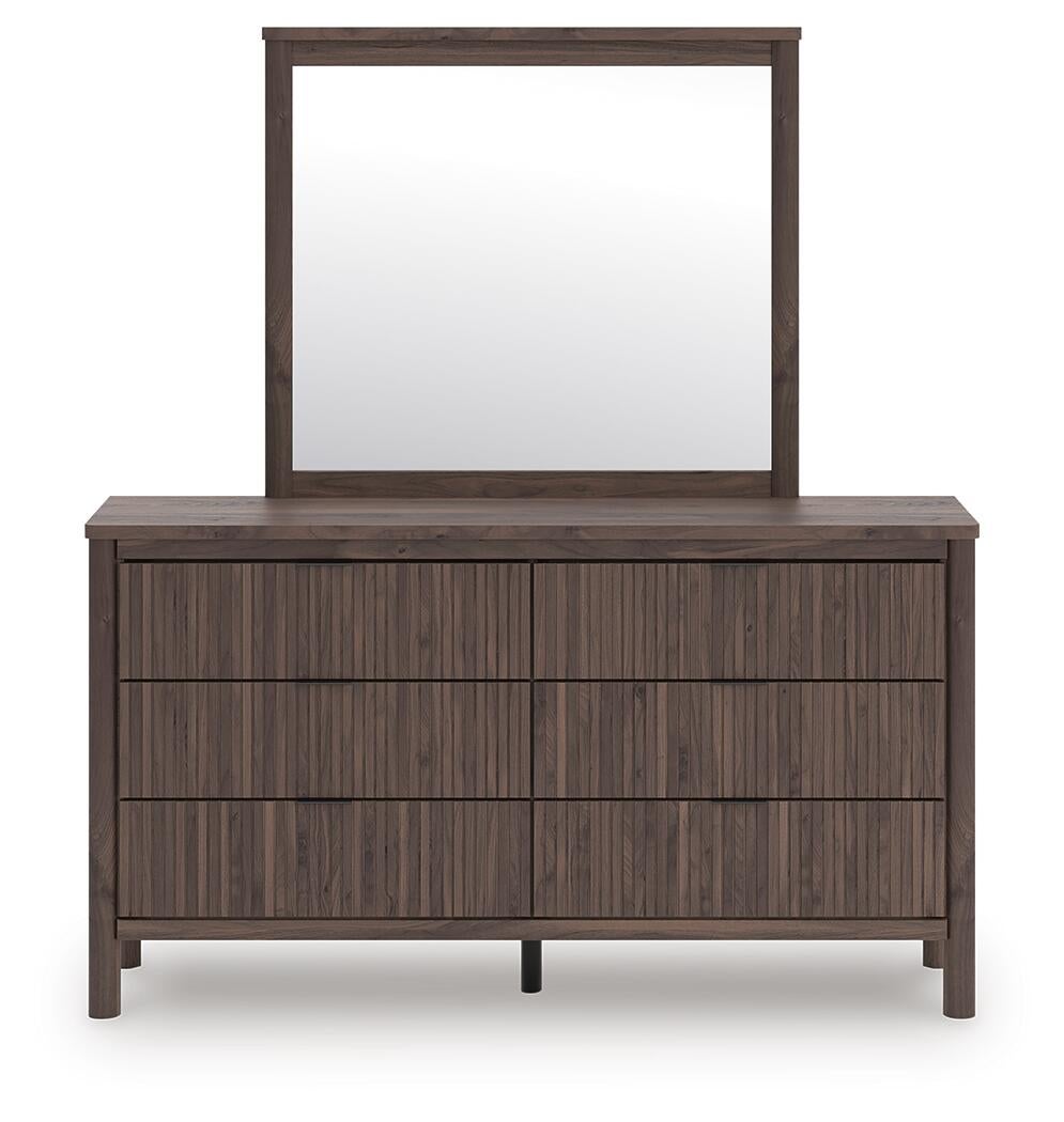 Pamytta Queen Panel Platform Bed, Dresser, Mirror and Nightstand