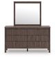 Pamytta Queen Panel Platform Bed, Dresser, Mirror and Nightstand