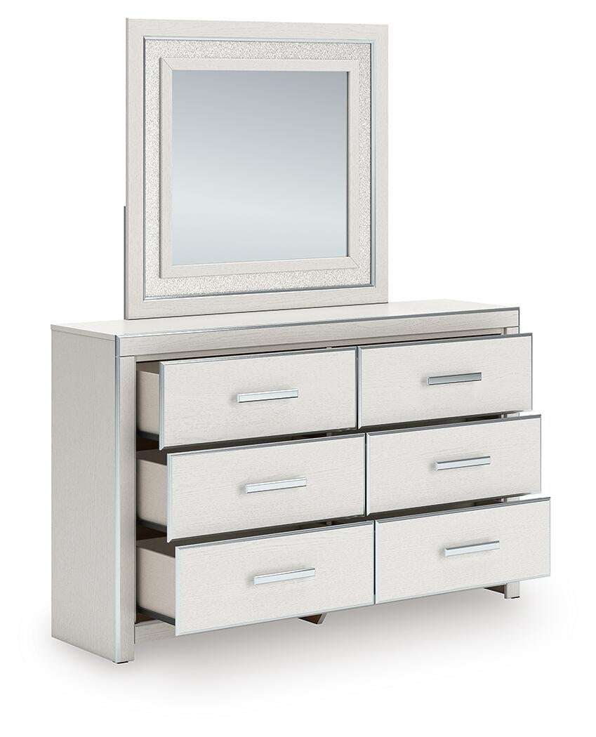 Zuraleus King Upholstered Bed, Dresser and Mirror