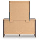 Pamytta Twin Upholstered Panel Bed, Dresser, Mirror, Chest and Nightstand