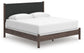 Pamytta King Upholstered Panel Bed, Dresser and Mirror