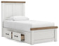 Ashley Express - Savonport Twin Panel Bed with Storage