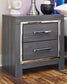 Lodanna Full Upholstered Panel Headboard with Mirrored Dresser, Chest and 2 Nightstands